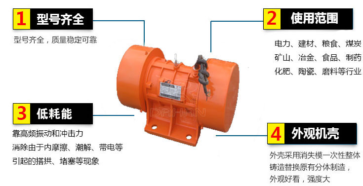 yzu振動電機(jī)結(jié)構(gòu)特點(diǎn)